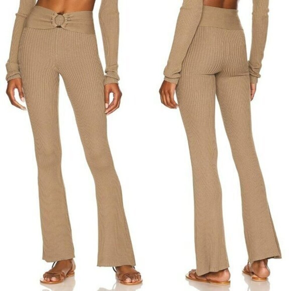 House of Harlow 1960 xREVOLVE Marika Flare Pant - Dark Olive